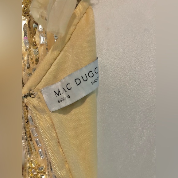 Mac Duggal 93739 One Shoulder Embellished Dress Sz 10 - Picture 6 of 10